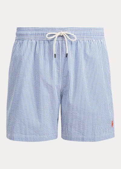 Calções De Banho Polo Ralph Lauren 5½-Inch Seersucker Homem 08674-EKOJ